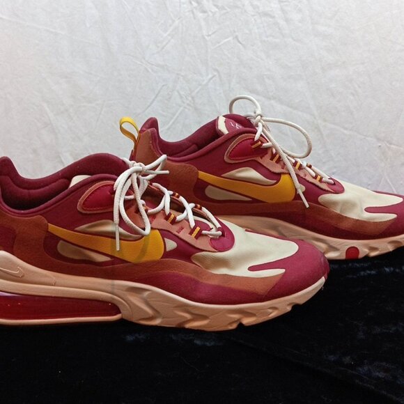 Nike Air‎ Max 270 Shoes Mens 11.5 White- Red- Gold Running Sneakers- 478428776 main image 4